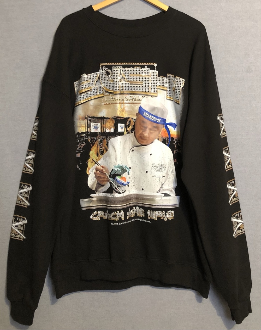 Zushi Rolling Loud Sweatshirt Mens XL Black Catch The Wave 10 Years California